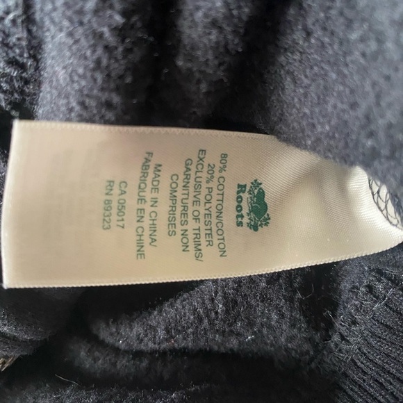 Roots - Varsity black and white jacket - Picture 4 of 5